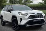 2022 Toyota RAV4 Estate 2.5 VVT-i Hybrid Dynamic 5dr CVT 2WD in White at Listers Toyota Nuneaton