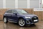 2022 Audi Q5 Estate 45 TFSI Quattro S Line 5dr S Tronic in Navarra Blue Metallic at Worcester Audi