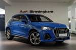 2019 Audi Q3 Diesel Estate 35 TDI S Line 5dr S Tronic in Turbo Blue at Birmingham Audi