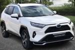 2024 Toyota RAV4 Estate 2.5 VVT-i Hybrid Design 5dr CVT in White at Listers Toyota Cheltenham