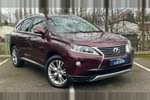 2014 Lexus RX Estate 450h 3.5 Luxury 5dr CVT Auto in Mica - Burgundy red at Listers U Northampton