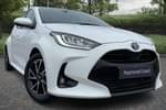 2024 Toyota Yaris Hatchback 1.5 Hybrid Design 5dr CVT in White at Listers Toyota Coventry