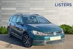 2018 Volkswagen Golf Diesel Estate 1.6 TDI SE 5dr in Peacock Green at Listers Volkswagen Nuneaton