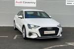 2022 Audi A3 Saloon 30 TFSI Sport 4dr in Ibis white, solid at Coventry Audi