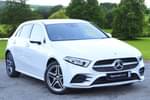 2021 Mercedes-Benz A Class Hatchback A250e AMG Line Premium 5dr Auto in digital white metallic at Mercedes-Benz of Grimsby