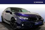 2020 Honda Civic Hatchback 1.0 VTEC Turbo 126 Sport Line EX 5dr CVT in Blue at Listers Honda Stratford-upon-Avon