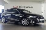 2023 Audi A3 Sportback 30 TFSI Sport 5dr in Mythos black, metallic at Birmingham Audi