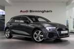 2021 Audi A3 Sportback 35 TFSI S Line 5dr in Daytona Grey Pearlescent at Birmingham Audi