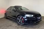 2018 Audi RS 3 Saloon 2.5 TFSI RS 3 Quattro 4dr S Tronic in Metallic - Mythos black at Listers U Stratford-upon-Avon