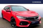 2019 Honda Civic Hatchback 1.0 VTEC Turbo 126 EX 5dr in Red at Listers Honda Northampton