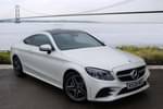 2020 Mercedes-Benz C Class Diesel Coupe C300d AMG Line Premium Plus 2dr 9G-Tronic in designo Diamond White Bright at Mercedes-Benz of Hull