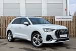 2022 Audi Q3 Estate 35 TFSI S Line 5dr S Tronic in Glacier White Metallic at Worcester Audi