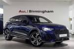 2024 Audi Q3 Sportback 35 TFSI Black Edition 5dr S Tronic (20" Alloy) in Navarra Blue Metallic at Birmingham Audi