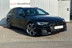 2025 Audi A6 Avant 45 TFSI Quattro Black Ed 5dr S Tronic in Mythos Black, metallic at Stratford Audi