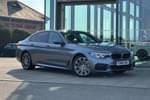 2018 BMW 5 Series Saloon 530e M Sport 4dr Auto in Bluestone at Listers King's Lynn (BMW)