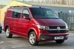 Image two of this 2023 Volkswagen Transporter T32 SWB Diesel 2.0 TDI 150 Highline Kombi Van in Fortana Red at Listers Volkswagen Van Centre Worcestershire