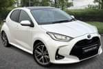 2023 Toyota Yaris Hatchback 1.5 Hybrid Excel 5dr CVT (Panoramic Roof) in White at Listers Toyota Lincoln