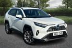 2022 Toyota RAV4 Estate 2.5 VVT-i Hybrid Excel 5dr CVT 2WD in White at Listers Toyota Stratford-upon-Avon