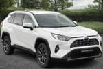 2022 Toyota RAV4 Estate 2.5 VVT-i Hybrid Design 5dr CVT 2WD in White at Listers Toyota Cheltenham