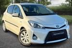 2014 Toyota Yaris Hatchback 1.5 VVT-i Hybrid Icon+ 5dr CVT in White at Listers Toyota Lincoln