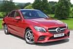 2019 Mercedes-Benz C Class Saloon C200 AMG Line Premium Plus 4dr 9G-Tronic in designo hyacinth red metallic at Mercedes-Benz of Grimsby