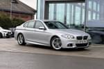 2016 BMW 5 Series Diesel Saloon 520d (190) M Sport 4dr Step Auto in Glacier Silver at Listers King's Lynn (BMW)