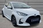 2022 Toyota Yaris Hatchback 1.5 Hybrid Design 5dr CVT in White at Listers Toyota Bristol (South)