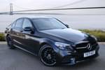 2021 Mercedes-Benz C Class Saloon Special Editions C220d AMG Line Night Edition Premium 4dr 9G-Tronic in obsidian black metallic at Mercedes-Benz of Hull