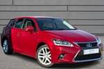 2017 Lexus CT Hatchback 200h 1.8 Premier 5dr CVT Auto in Red at Lexus Bristol