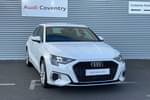 2023 Audi A3 Sportback 35 TFSI Sport 5dr S Tronic in Ibis white, solid at Coventry Audi