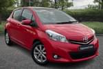 2012 Toyota Yaris Hatchback 1.33 VVT-i T Spirit 5dr Multidrive S in Red at Listers Toyota Lincoln