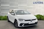 2022 Volkswagen Polo Hatchback 1.0 TSI Life 5dr DSG in Pure white at Listers Volkswagen Nuneaton