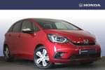 2022 Honda Jazz Hatchback 1.5 i-MMD Hybrid EX 5dr eCVT in Red at Listers Honda Stratford-upon-Avon