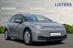 2021 Volkswagen ID.3 Hatchback 110kW Life Pure Performance 45kWh 5dr Auto in Moonstone Grey Black Roof at Listers Volkswagen Stratford-upon-Avon