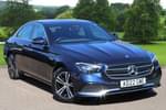 2022 Mercedes-Benz E Class Diesel Saloon E220d 200 Sport 4dr 9G-Tronic in Nautic blue metallic at Mercedes-Benz of Grimsby