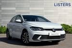 2023 Volkswagen Polo Hatchback 1.0 TSI Life 5dr in Pure white at Listers Volkswagen Loughborough