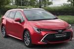 2019 Toyota Corolla Touring Sport 2.0 VVT-i Hybrid Excel 5dr CVT in Red at Listers Toyota Cheltenham