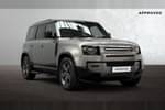 2025 Defender Diesel Estate 3.0 D350 X-Dynamic HSE 110 5dr Auto (7 Seat) in Silicon Silver at Listers Land Rover Solihull