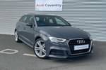 2019 Audi A3 Sportback 30 TFSI 116 S Line 5dr in Nano Grey Metallic at Coventry Audi