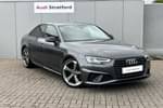 2019 Audi A4 Saloon 35 TFSI Black Edition 4dr in Daytona Grey Pearlescent at Stratford Audi