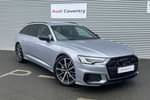 2025 Audi A6 Diesel Avant 40 TDI Quattro Black Edition 5dr S Tronic in Floret silver, metallic at Coventry Audi
