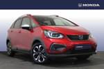 2021 Honda Jazz Hatchback 1.5 i-MMD Hybrid Crosstar EX 5dr eCVT in Red at Listers Honda Stratford-upon-Avon