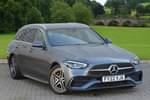 2022 Mercedes-Benz C Class Diesel Estate C220d AMG Line 5dr 9G-Tronic in Selenite grey metallic at Mercedes-Benz of Boston