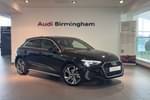 2024 Audi A3 Sportback 35 TFSI S Line 5dr S Tronic in Mythos black, metallic at Birmingham Audi