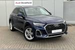 2021 Audi Q5 Diesel Estate 40 TDI Quattro S Line 5dr S Tronic in Navarra Blue Metallic at Stratford Audi