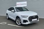 2022 Audi Q5 Diesel Sportback 40 TDI Quattro S Line 5dr S Tronic in Glacier White Metallic at Coventry Audi