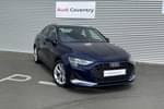 2025 Audi A3 Diesel Saloon 35 TDI Sport 4dr S Tronic in Navarra blue, metallic at Coventry Audi