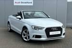 2019 Audi A3 Cabriolet 35 TFSI Sport 2dr S Tronic in Glacier White Metallic at Stratford Audi