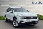 2021 Volkswagen Tiguan Estate 1.5 TSI Life 5dr in Pure white at Listers Volkswagen Loughborough