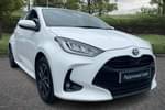 2023 Toyota Yaris Hatchback 1.5 Hybrid Design 5dr CVT in White at Listers Toyota Coventry